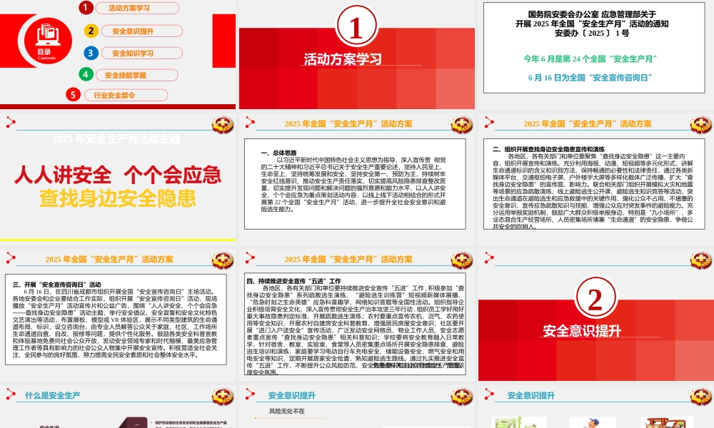2025年安全月主题课件二：安全月主题宣讲课件（67页）.pptx
