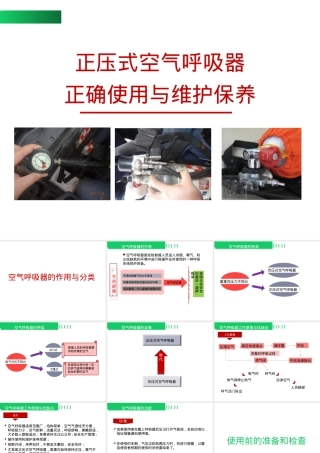 【课件】正压式空气呼吸器正确使用与维护保养（52页）.pptx