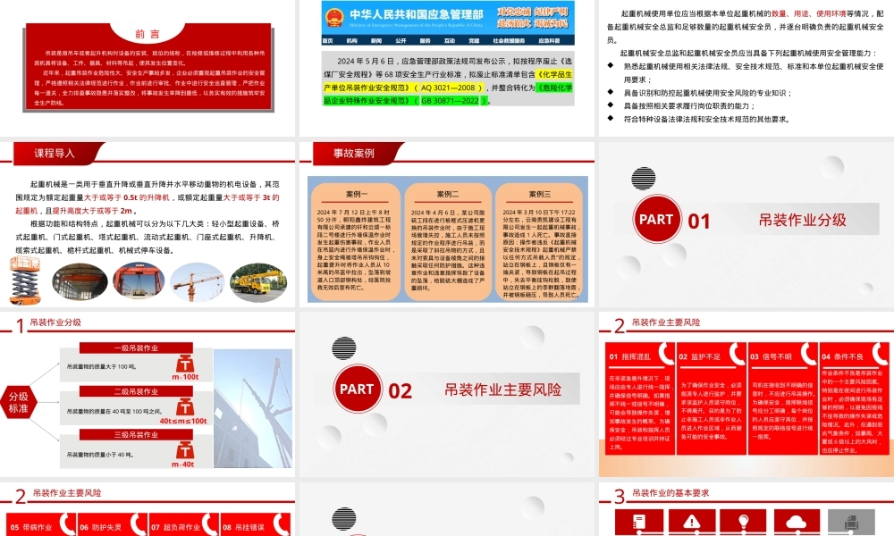 【课件】最新吊装作业的安全教育培训.pptx