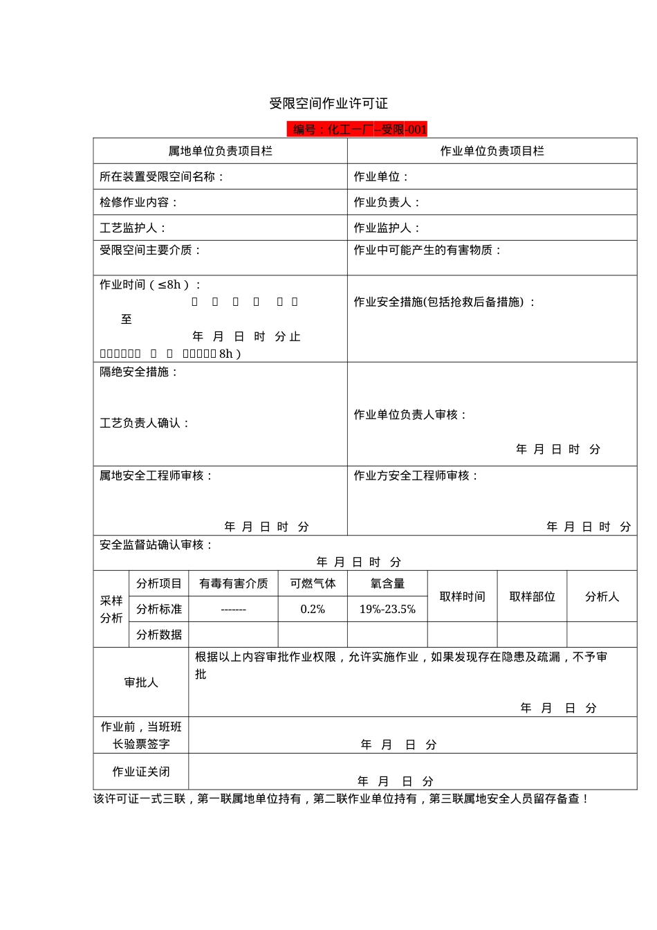 2受限空间作业许可证.docx_第1页