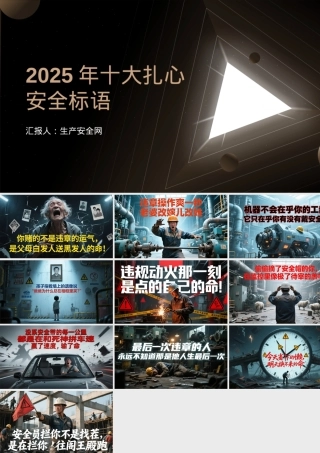 2025年十大扎心安全标语.pptx