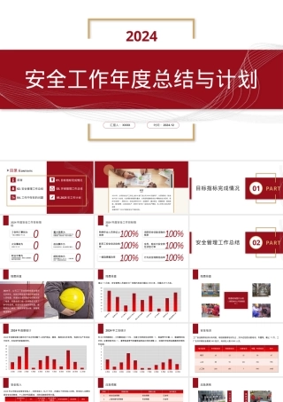 2024年安全工作年度总结及计划.pptx