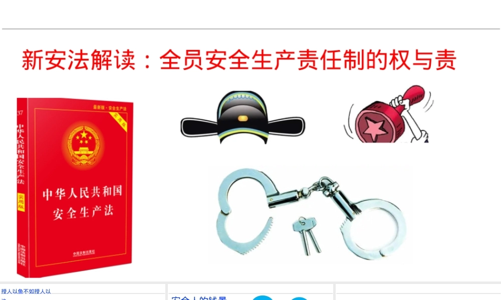 新安法解读全员安全生产责任制的权与责.pptx