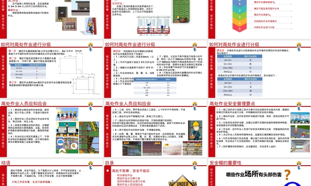 高空作业及安全帽培训材料.pptx