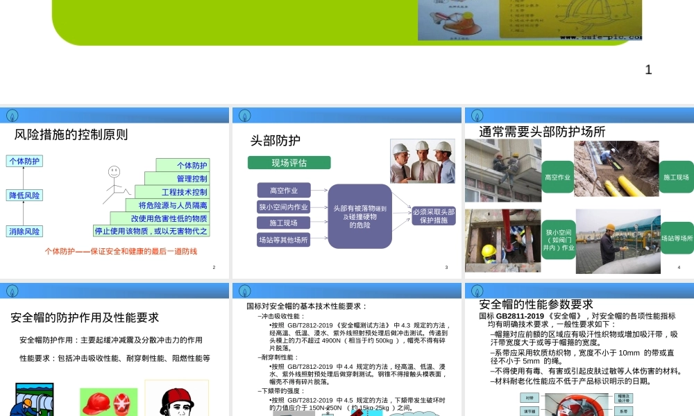 安全帽—个体防护.ppt